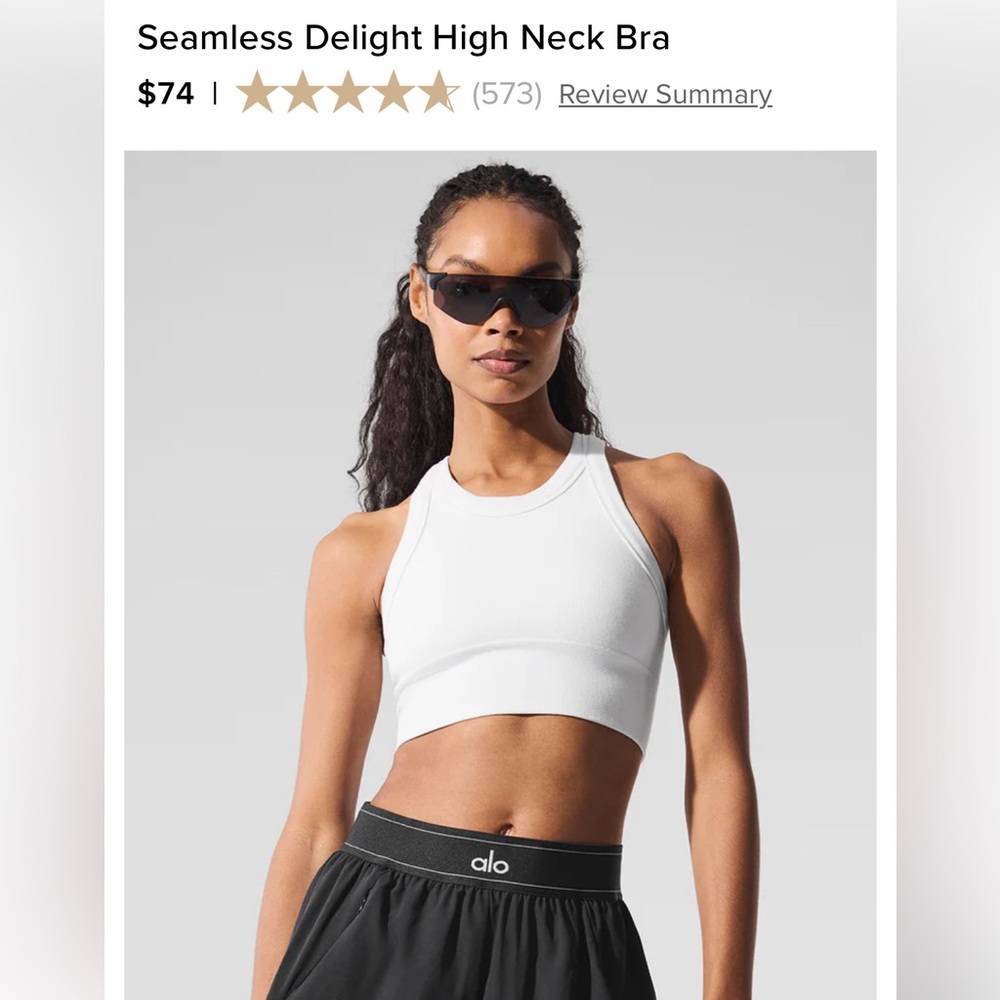 ALO Seamless Delight High Neck Bra